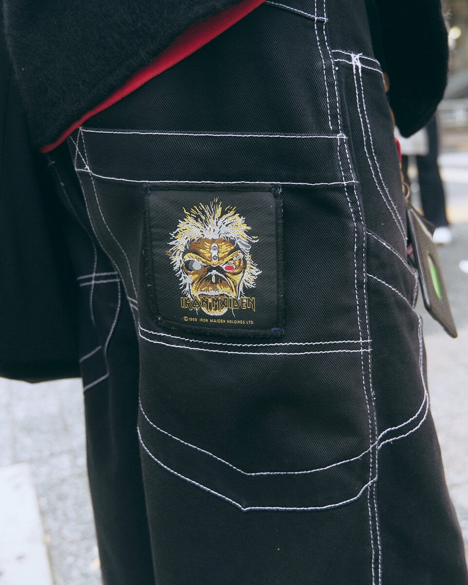 【スナップ】インナーのオレンジを首元と袖から全力で見せるための着こなし