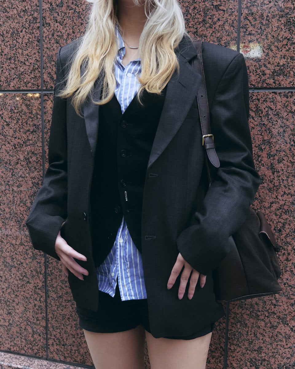 【スナップ】ジャケット、ベスト、シャツ…寸分の狂いもない絶妙レイヤード