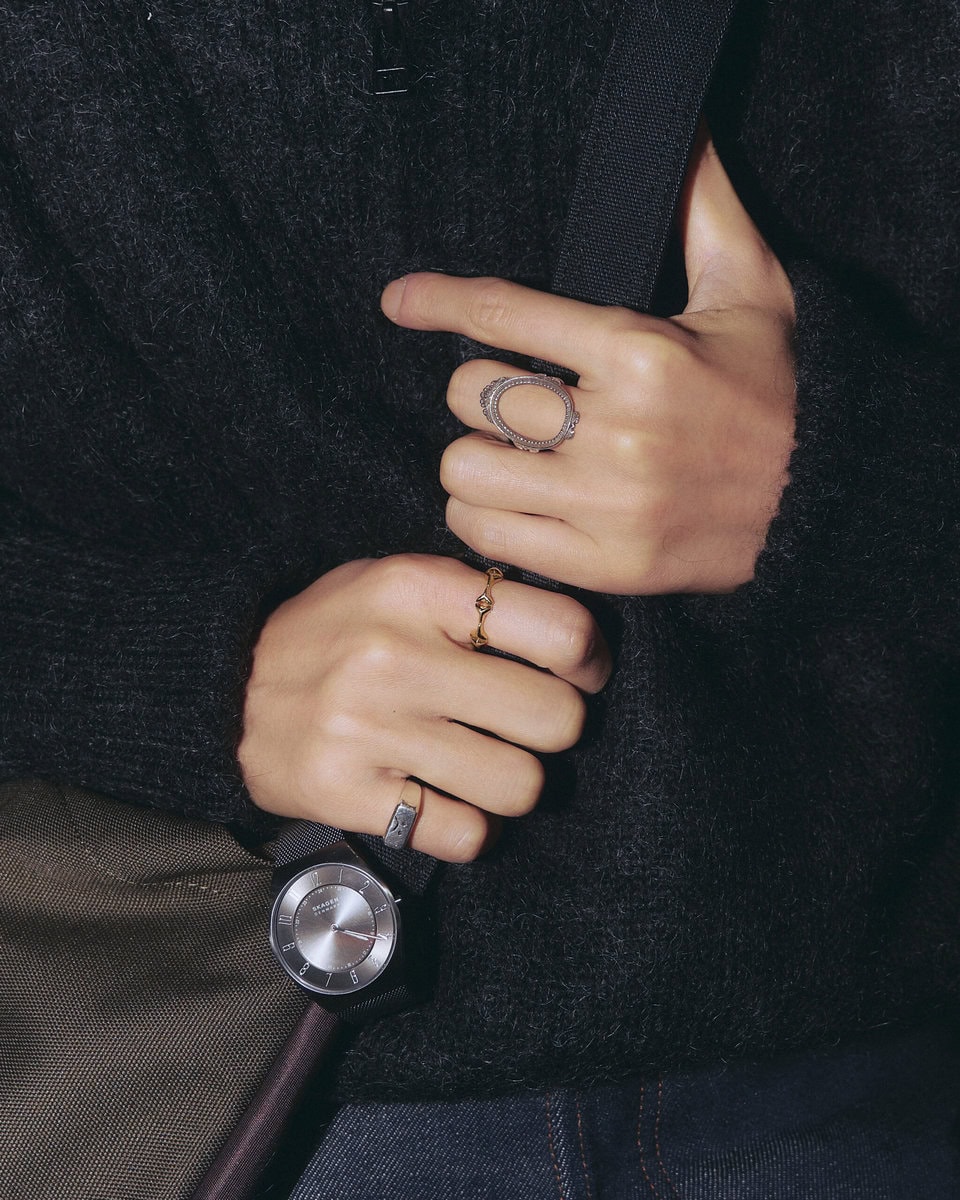 【スナップ】アー・ペー・セーのデニムからの逆算でボリュームあるニットをトップスに