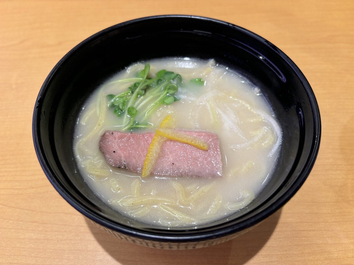 スシロー　濃厚鯛塩ラーメン