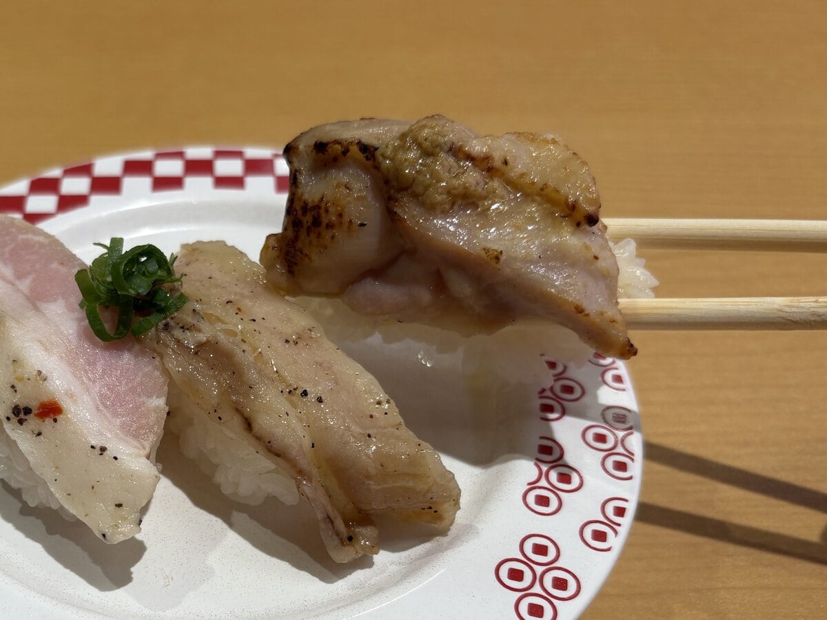 スシロー　肉3貫盛り