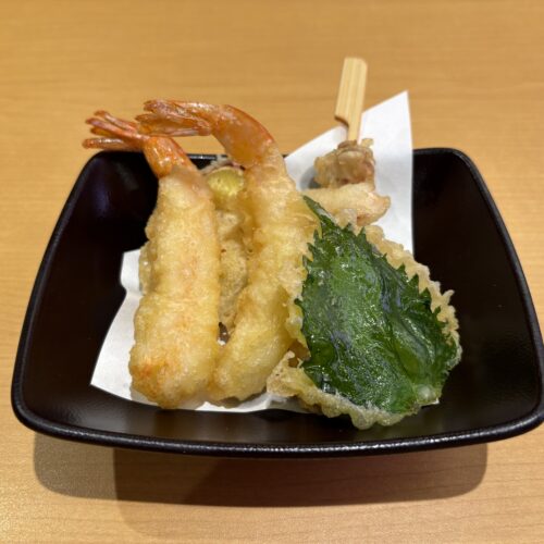 スシロー　秋の山海の幸 天ぷら盛り（えび天）