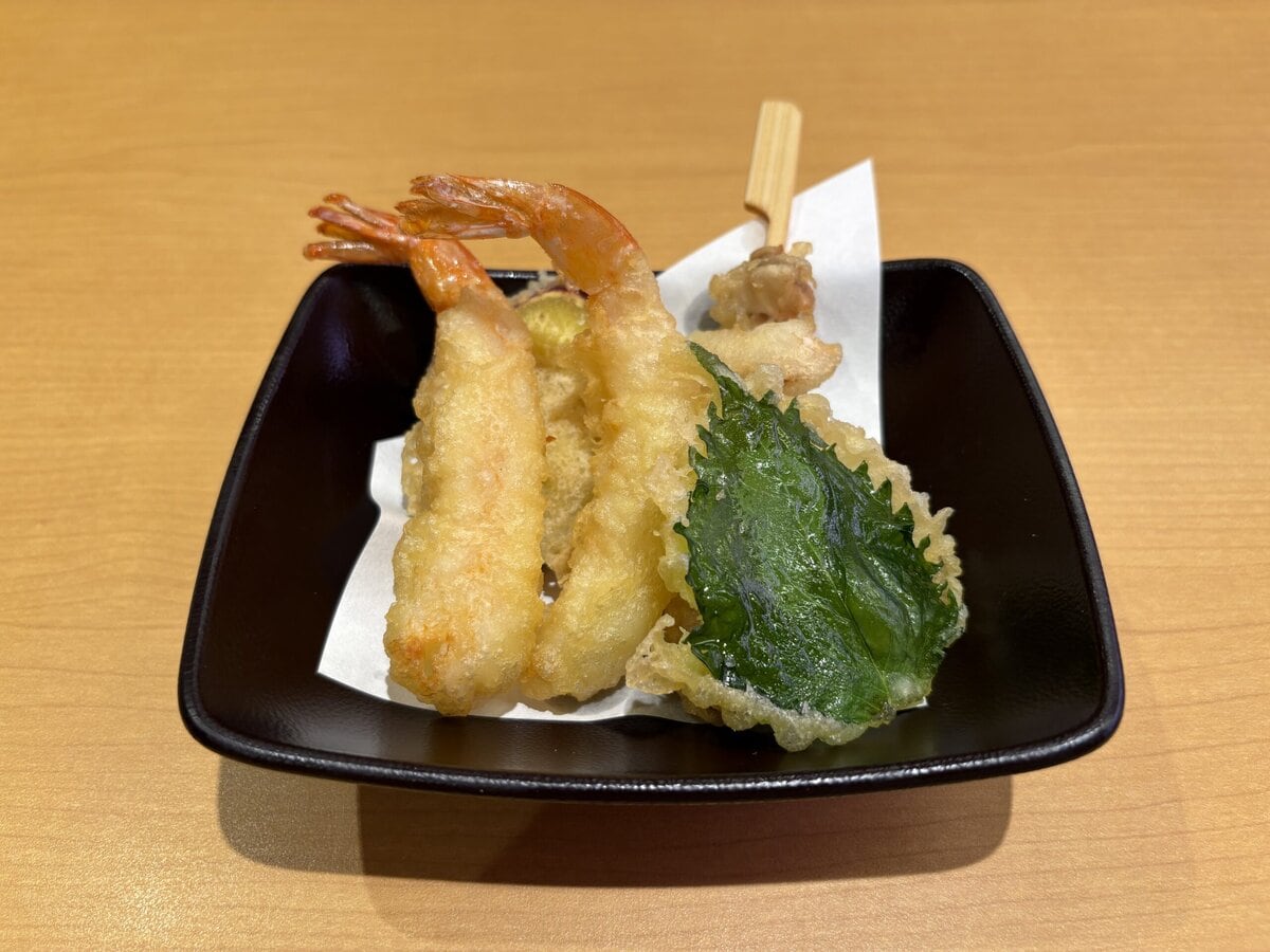 スシロー　秋の山海の幸 天ぷら盛り（えび天）