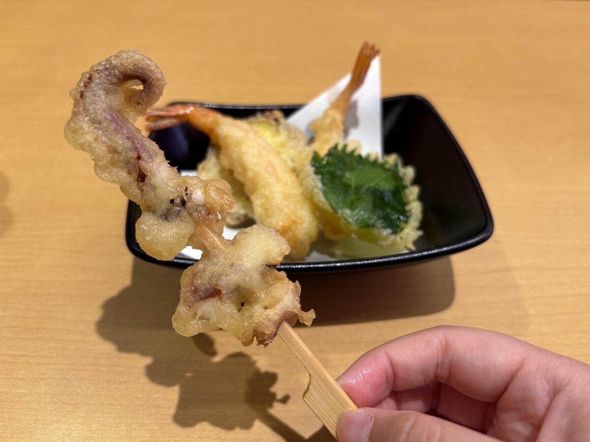 スシロー　秋の山海の幸 天ぷら盛り（えび天）