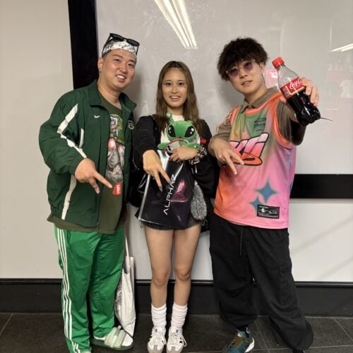 Coca-Cola X Fes 2025 SNAP／No.4　左：がっきーさん　中央：ミクさん　右：カズヤさん（全員会社員）