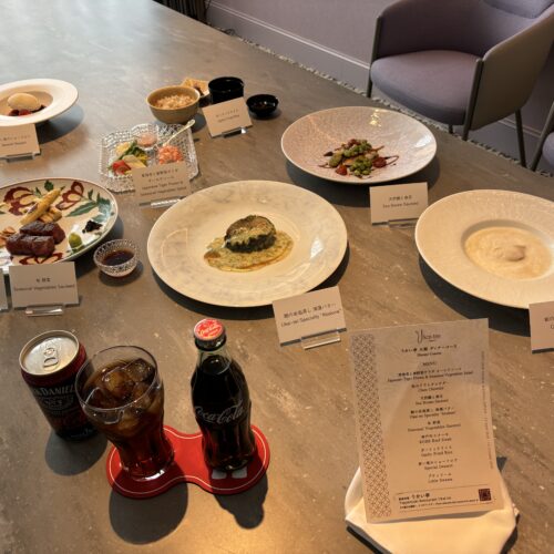 大阪・関西万博　ラウンジ＆ダイニング　カウンターエリア コース料理