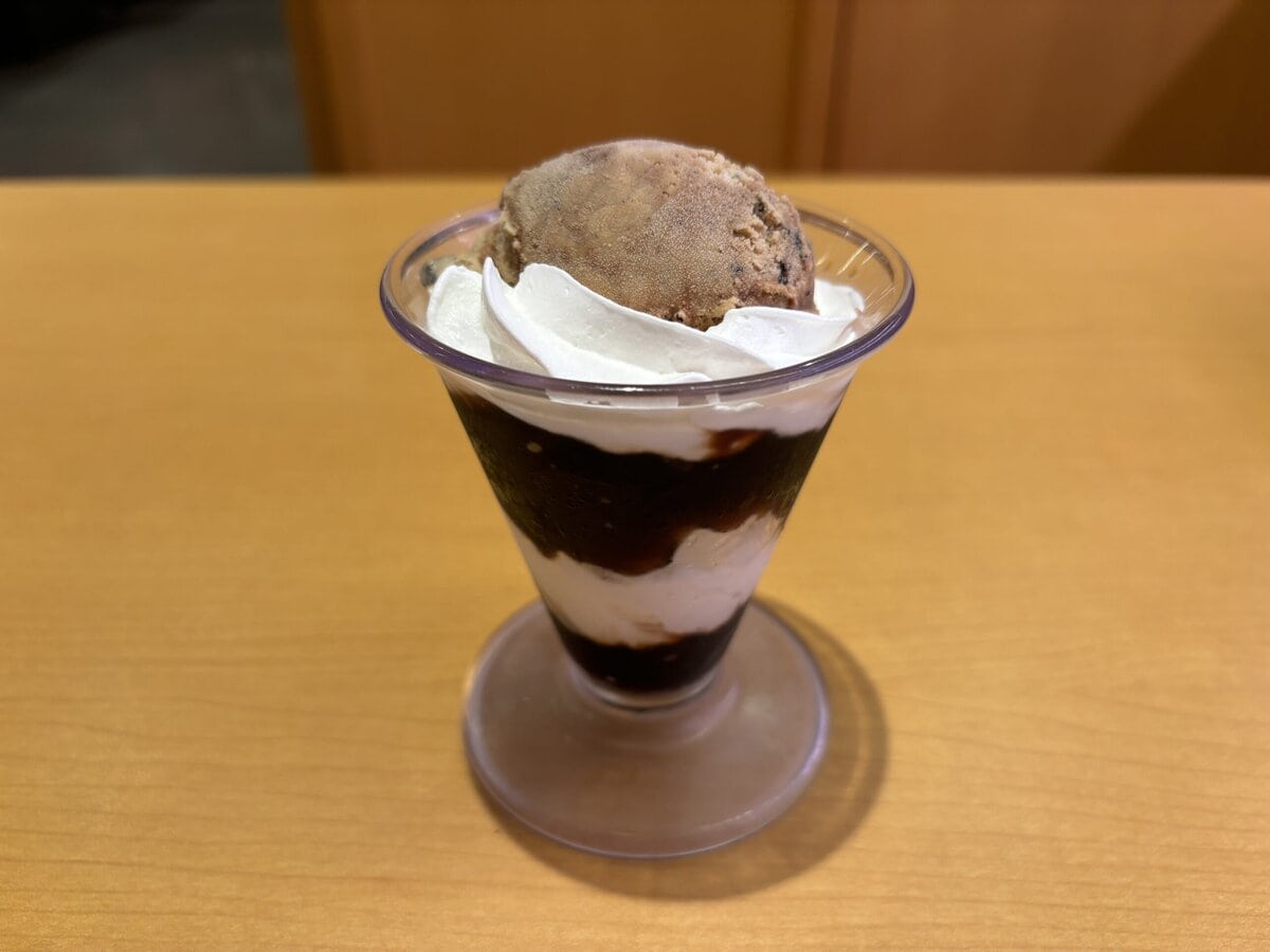 スシロー　クッキーアイスのコーヒードルチェ