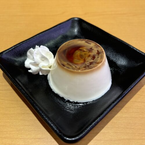 スシロー　パンナコッタ カラメルソース仕立て