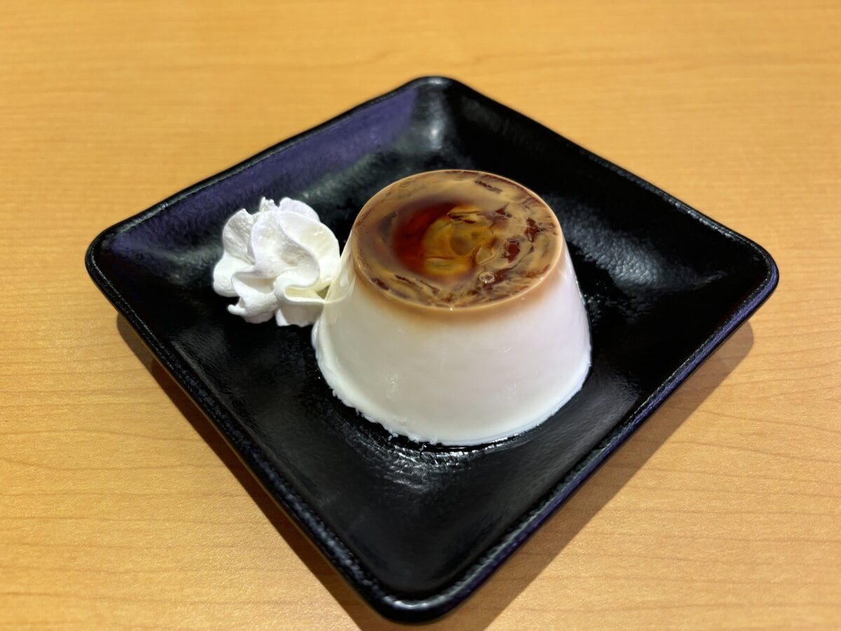 スシロー　パンナコッタ カラメルソース仕立て