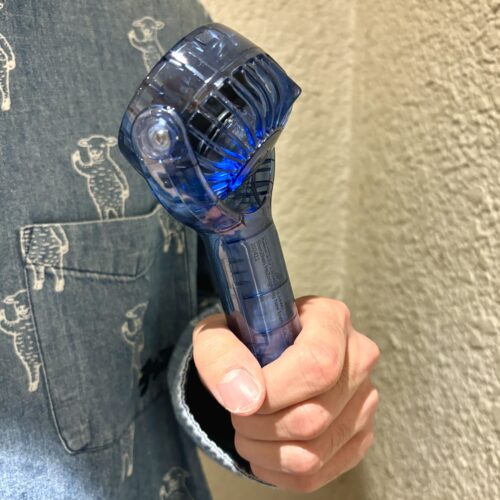 Standard Products　首振りミニ扇風機（クリア、ブルー）