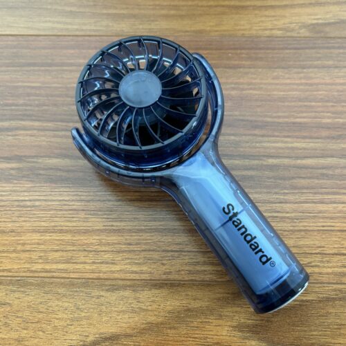 Standard Products　首振りミニ扇風機（クリア、ブルー）