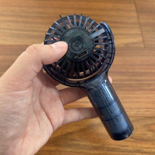 Standard Products　首振りミニ扇風機（クリア、ブルー）