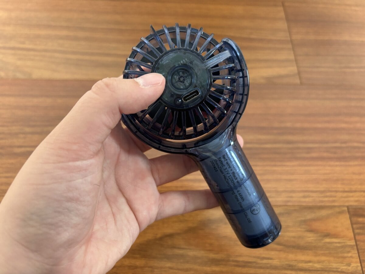 Standard Products　首振りミニ扇風機（クリア、ブルー）