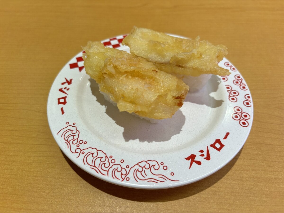 スシロー　真だらの天ぷらにぎり