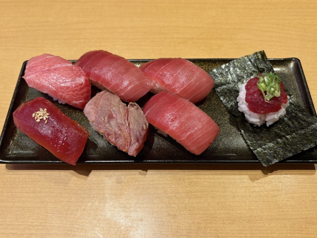スシロー　天然本鮪7貫盛り