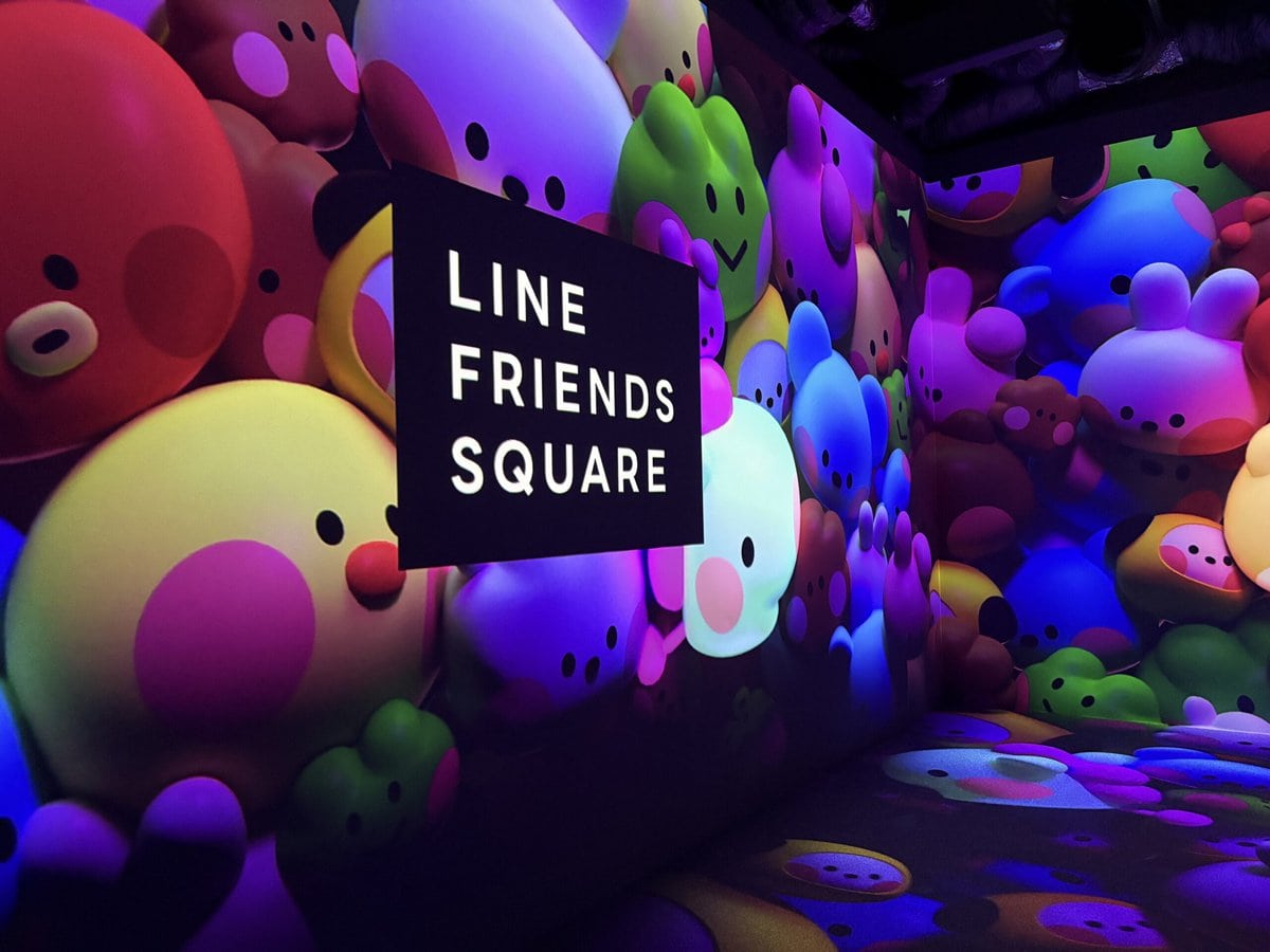LINE FRIENDS SQUARE SHIBUYA 地下1階　メディアゾーン