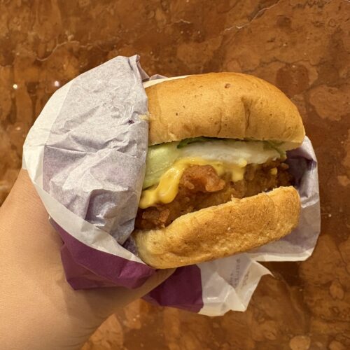 ケンタッキーフライドチキン　月見チーズフィレバーガー