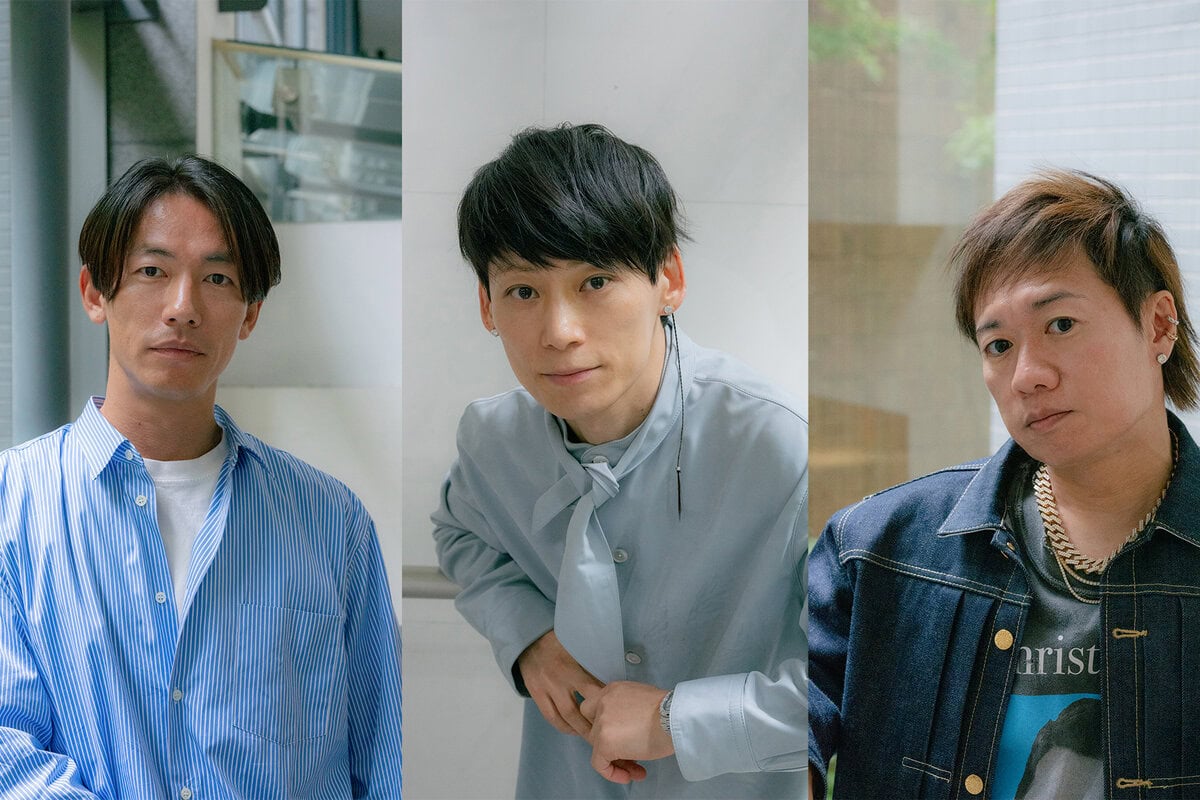 記録映画『UVERworld THE MOVIE: 25 to EPIPHANY』が公開となったUVERworldのTAKUYA∞、真太郎、克哉