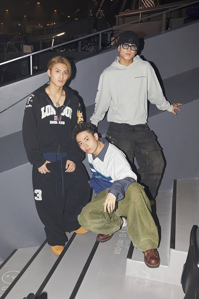プロダンスチームSEPTENI RAPTURESメンバーのAOI、Haruto、Shigetora