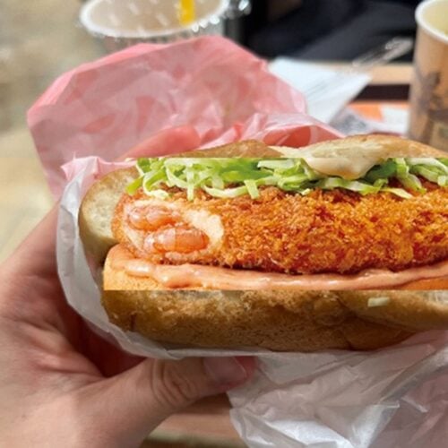 ゼッテリアのえびバーガー中身