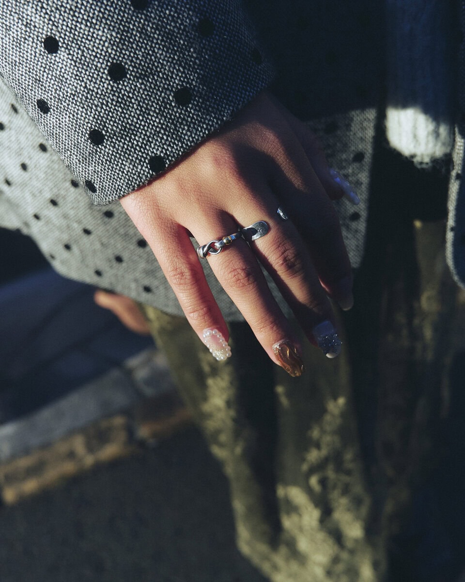 【スナップ】グレーを基調にした大人っぽヴィンテージコーデ