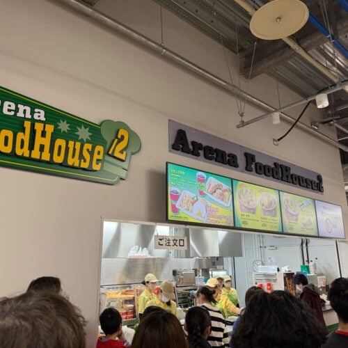 アリーナ内にある売店