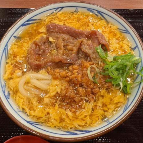 【復活】肉の旨みが押し寄せる！冬の大本命「肉がさね玉子あんかけうどん」