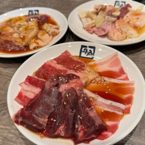 ちょい飲みに最高！お酒が進む焼肉＆ホルモン盛り