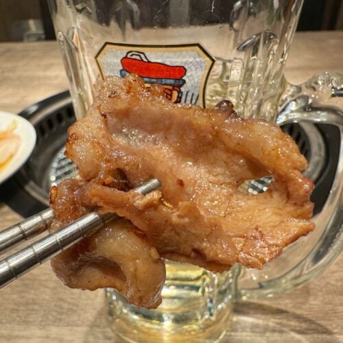 カルビの脂でなんぼでも飲める！