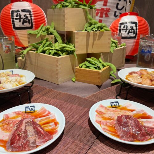 牛角のバグレベルの神コスパセットがきた！1,980円で「焼肉×2h飲み放題×無限枝豆」が楽しめる焼肉酒場セットがやばすぎ