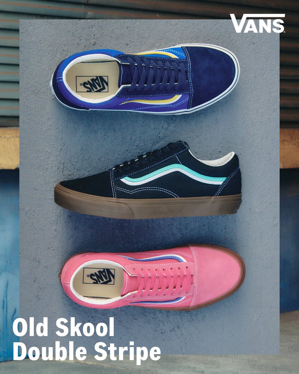 ABC-MART限定カラーのVANSオールドスクールのカラーバリエーションを紹介する画像