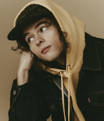 『ストレンジャー・シングス』の、頭の切れるお調子者Dustin（ダスティン）をイメージしたコーディネート