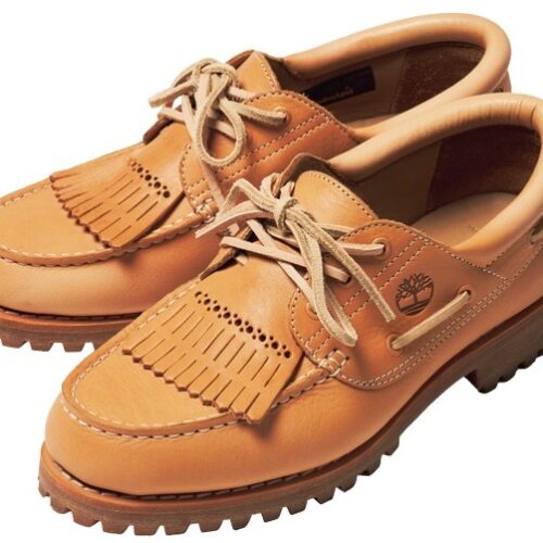 モデル・KAIOのベストバイ　Timberland×Hender Schemeのスリーアイ ラグ ハンドソーンボートシューズ