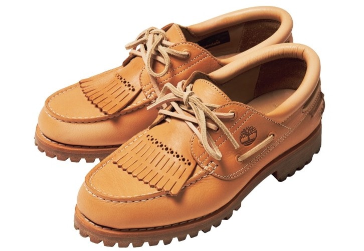 モデル・KAIOのベストバイ　Timberland×Hender Schemeのスリーアイ ラグ ハンドソーンボートシューズ