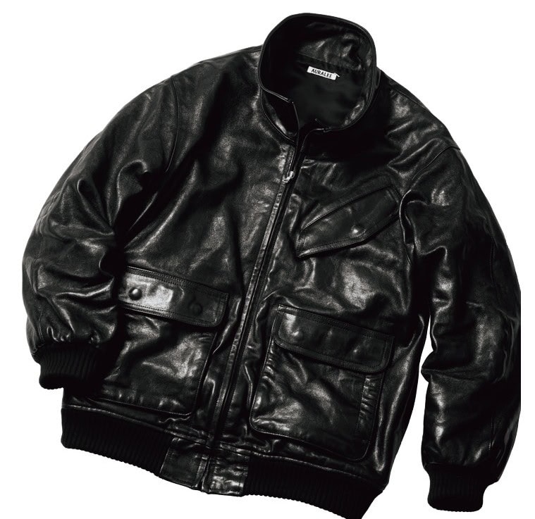 中三青果店 3代目・KAITOのベストバイ　AURALEEのLAMB LEATHER ZIP BLOUSON