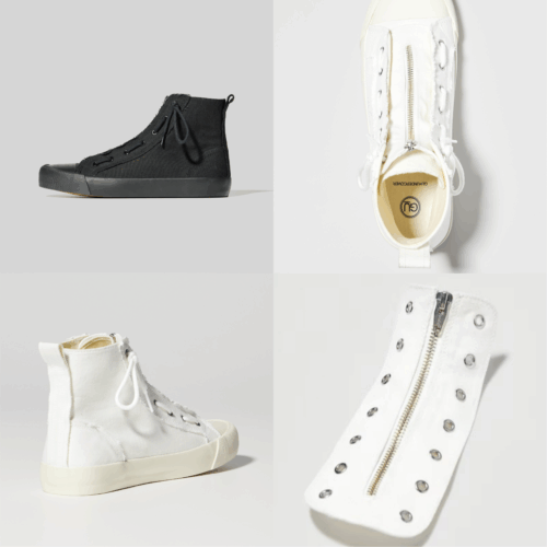 GU×UNDERCOVER ハイカットスニーカー ディテール