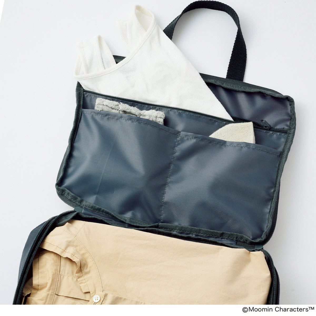 ムーミン×サマンサ モスモスの旅アイテムが「便利すぎる」と話題!リンネル4月号の「大型ボストン」&「衣類圧縮ケース」付録の優秀具合をレポート