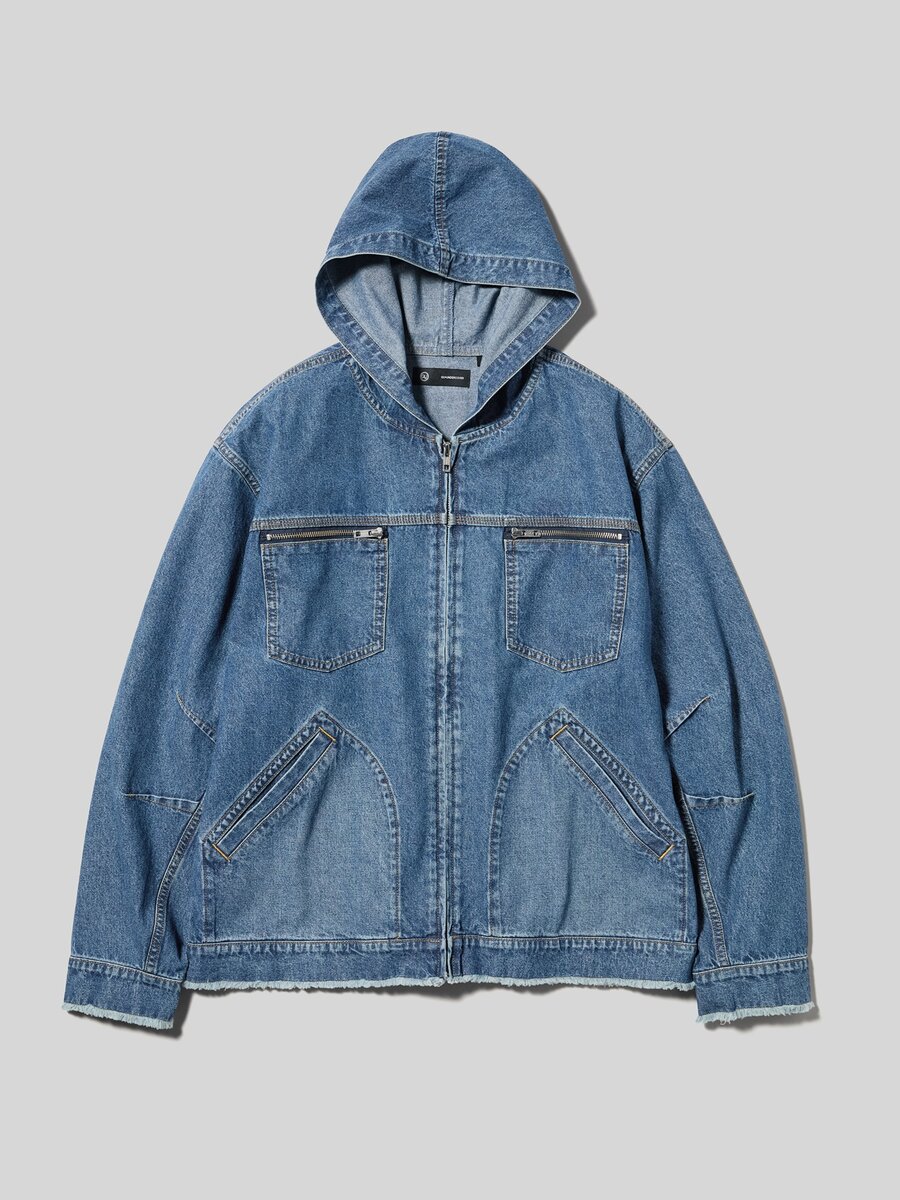 GU×UNDERCOVER デニム ジップアップ パーカ