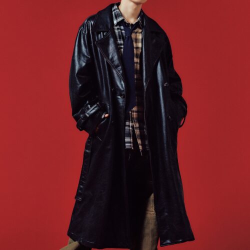 INI木村柾哉　特別な日に着たい都会的なレザーコート