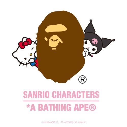 クロミ&ハローキティがBAPE®︎と共演!“かくれんぼ総柄”が可愛すぎる限定コレクションが登場