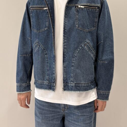 GU×UNDERCOVER デニムジップアップパーカ 試着