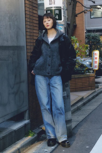 【スナップ】おろしたてのニットを主役に♡レザー&マーチンでも不思議と柔らかい雰囲気