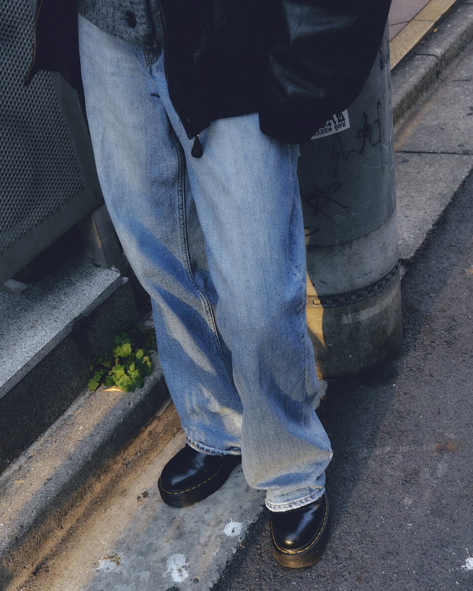 【スナップ】おろしたてのニットを主役に♡レザー＆マーチンでも不思議と柔らかい雰囲気