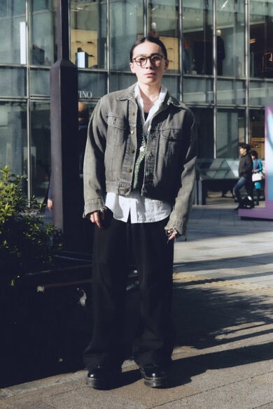 【スナップ】ラッパーが考える「綺麗系」は短丈デニムジャケットがカギ?