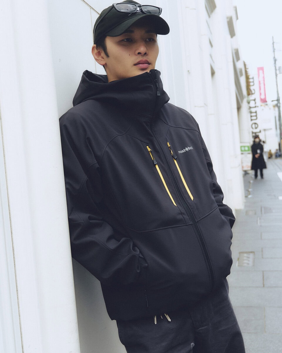 【スナップ】ひとひねり効いたバイカーファッション。アウトドアブランドに革靴のミスマッチ感を演出