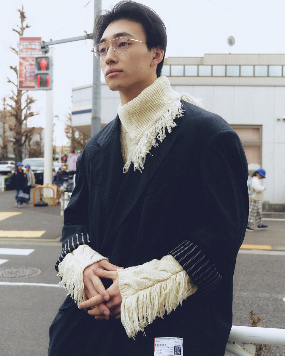 【スナップ】オーバーサイズのジャケットメイン。絞りのアクセントでブーツインデニムに