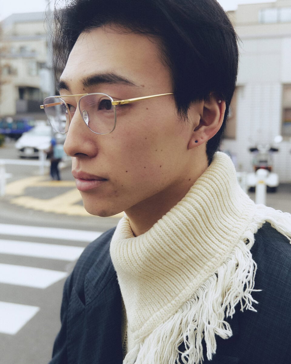 【スナップ】オーバーサイズのジャケットメイン。絞りのアクセントでブーツインデニムに