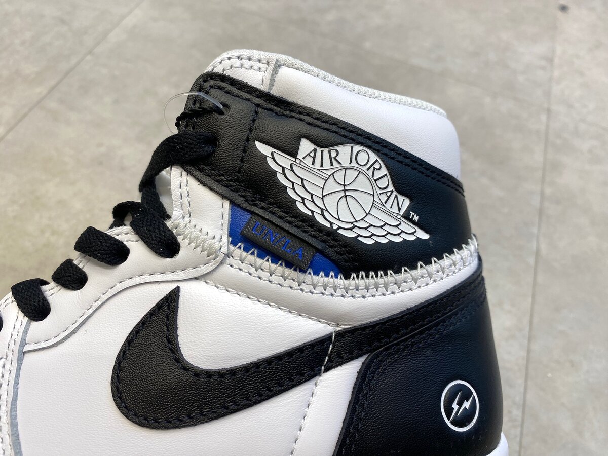 fragment design × UNION × Nike(フラグメントデザイン × ユニオン × ナイキ)のエアジョーダン1 レトロ ハイ OG "ブラック/ホワイト")