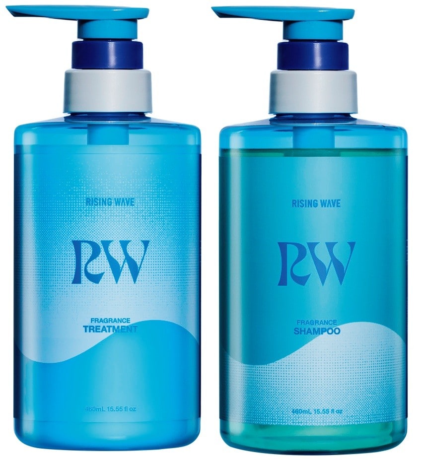 “香水ライク”なシャンプー＆トリートメント　　ライジングウェーブ フレグランスシャンプー フリーライトブルー、同フレグランストリートメントフリー ライトブルー各460mL