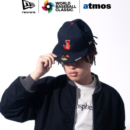 東京から世界へスニーカーシーンを牽引するatmosが加わることにより、今大会を応援するためのアイテムであると同時に、野球、ストリート、カルチャーが59FIFTY®上で交差するプレミアムな仕上がりに。